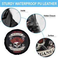 Let The Pirate Shenanigans Begin Spare Tire Cover Funny Crossbones Freebooter - Wonder Print Shop