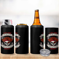 Let The Pirate Shenanigans Begin 4 in 1 Can Cooler Tumbler Funny Crossbones Freebooter - Wonder Print Shop