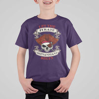 Let The Pirate Shenanigans Begin T Shirt For Kid Funny Crossbones Freebooter - Wonder Print Shop