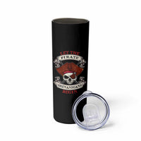 Let The Pirate Shenanigans Begin Skinny Tumbler Funny Crossbones Freebooter - Wonder Print Shop