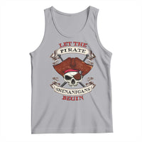 Let The Pirate Shenanigans Begin Tank Top Funny Crossbones Freebooter - Wonder Print Shop