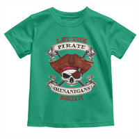 Let The Pirate Shenanigans Begin Toddler T Shirt Funny Crossbones Freebooter - Wonder Print Shop