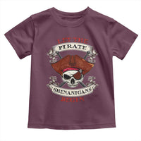 Let The Pirate Shenanigans Begin Toddler T Shirt Funny Crossbones Freebooter - Wonder Print Shop