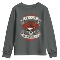 Let The Pirate Shenanigans Begin Youth Sweatshirt Funny Crossbones Freebooter - Wonder Print Shop