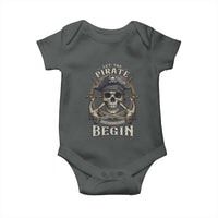 Funny Let The Pirate Shenanigans Begin Baby Onesie Vintage Captain Crossbones Freebooter - Wonder Print Shop