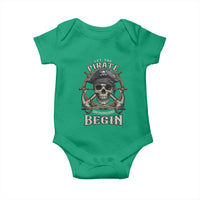 Funny Let The Pirate Shenanigans Begin Baby Onesie Vintage Captain Crossbones Freebooter - Wonder Print Shop