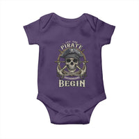 Funny Let The Pirate Shenanigans Begin Baby Onesie Vintage Captain Crossbones Freebooter - Wonder Print Shop