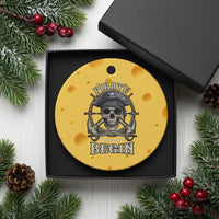 Funny Let The Pirate Shenanigans Begin Ceramic Ornament Vintage Captain Crossbones Freebooter - Wonder Print Shop