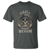 Funny Let The Pirate Shenanigans Begin T Shirt Vintage Captain Crossbones Freebooter - Wonder Print Shop