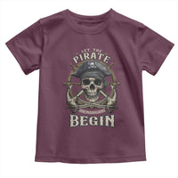 Funny Let The Pirate Shenanigans Begin Toddler T Shirt Vintage Captain Crossbones Freebooter - Wonder Print Shop
