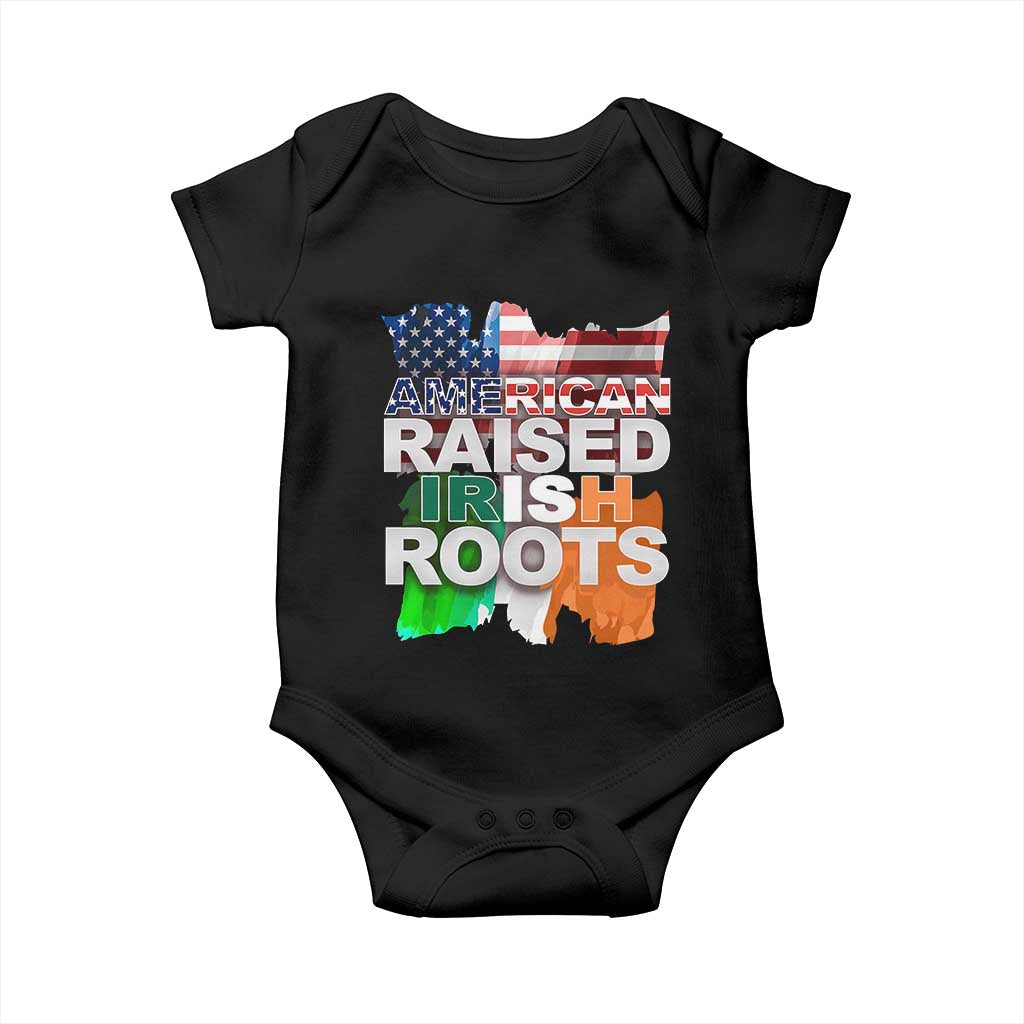Irish American Baby Onesie American Raised Irish Roots St Patrick's Day