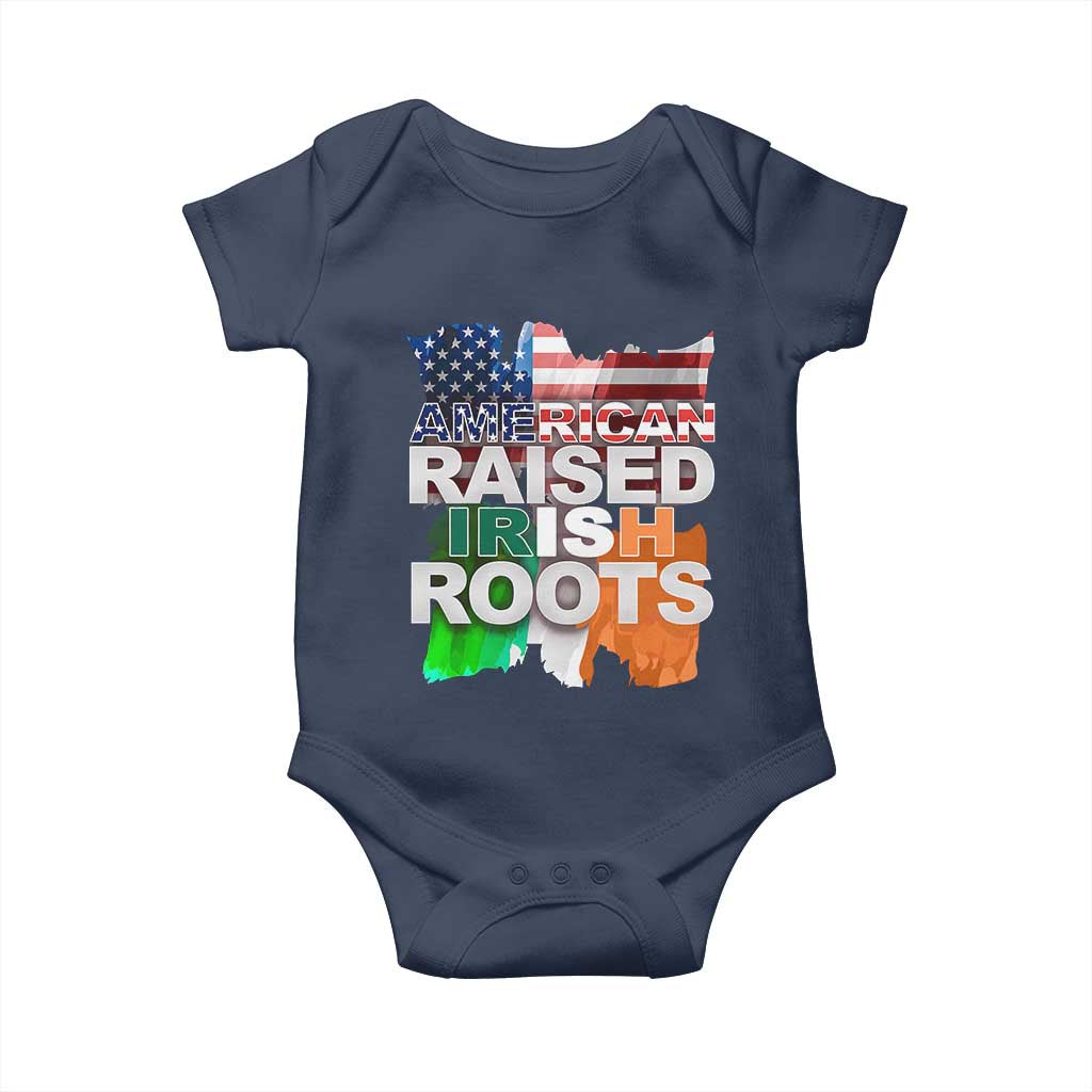Irish American Baby Onesie American Raised Irish Roots St Patrick's Day