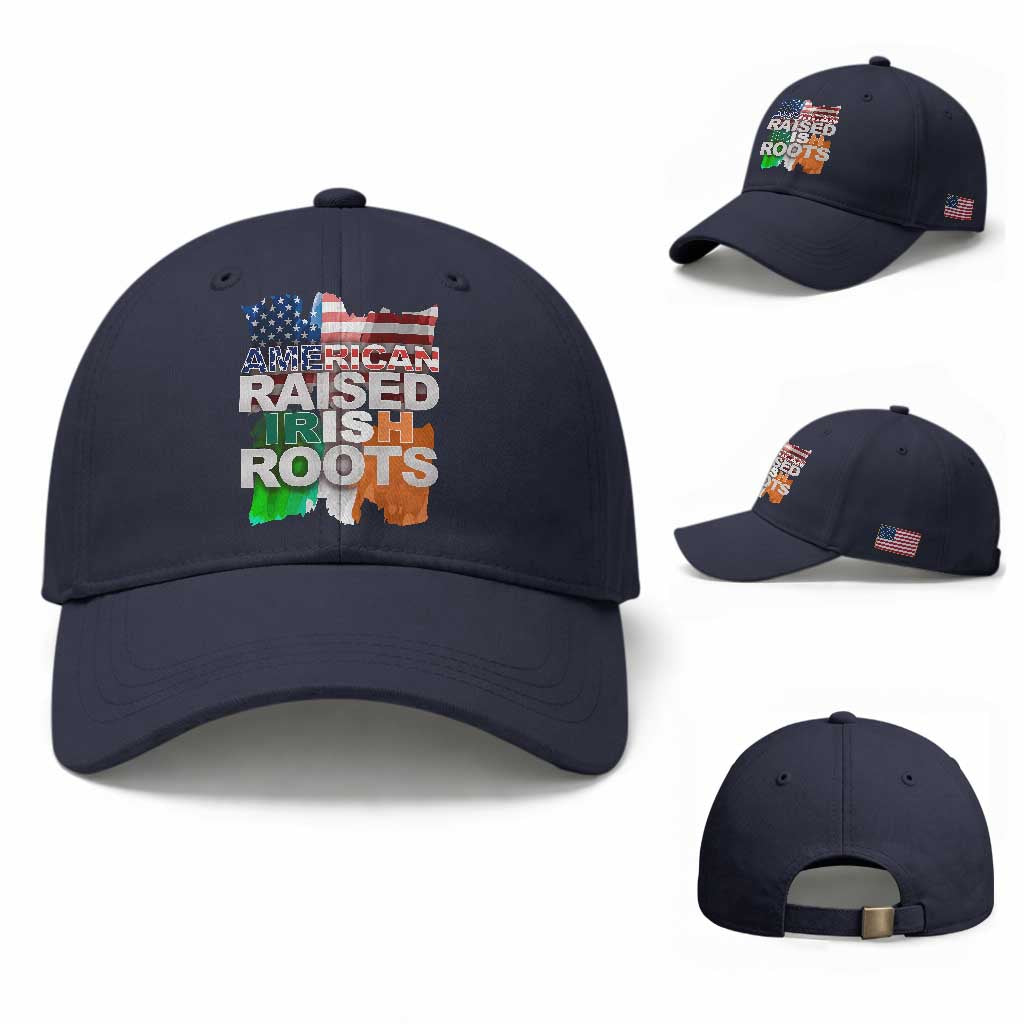Irish American Baseball Cap American Raised Irish Roots St Patrick's Day