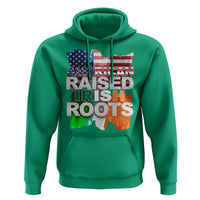 Irish American Hoodie American Raised Irish Roots St Patrick's Day