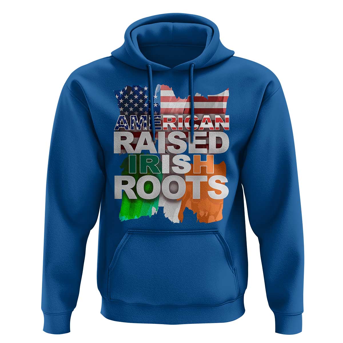 Irish American Hoodie American Raised Irish Roots St Patrick's Day