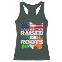 Irish American Racerback Tank Top American Raised Irish Roots St Patrick's Day