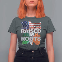 Irish American T Shirt For Women American Raised Irish Roots St Patrick's Day