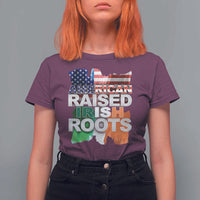 Irish American T Shirt For Women American Raised Irish Roots St Patrick's Day