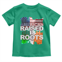 Irish American Toddler T Shirt American Raised Irish Roots St Patrick's Day