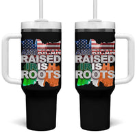 Irish American Tumbler With Handle American Raised Irish Roots St Patrick's Day