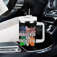 Irish American Tumbler With Handle American Raised Irish Roots St Patrick's Day