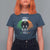 Funny St Patrick's Day Mothman T Shirt For Women Lurky Vibes Shamrock Retro Ireland Flag