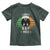 Funny St Patrick's Day Mothman Toddler T Shirt Lurky Vibes Shamrock Retro Ireland Flag