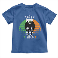 Funny St Patrick's Day Mothman Toddler T Shirt Lurky Vibes Shamrock Retro Ireland Flag