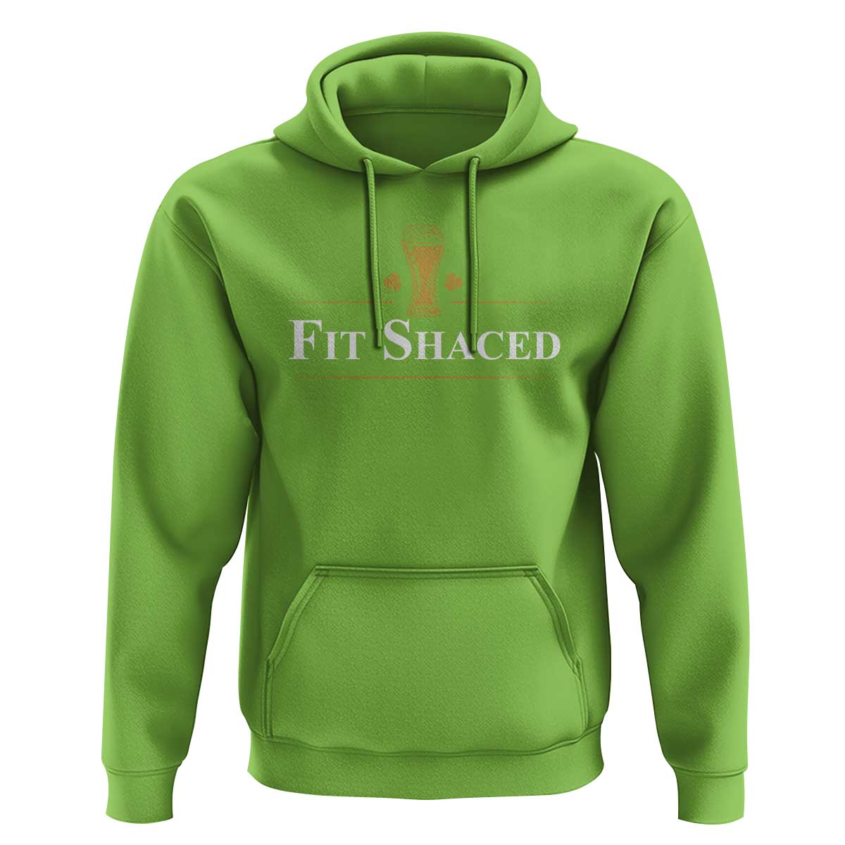 Funny St Patrick's Day Irish Beer Drinking Hoodie Fit Shaced Shamrock