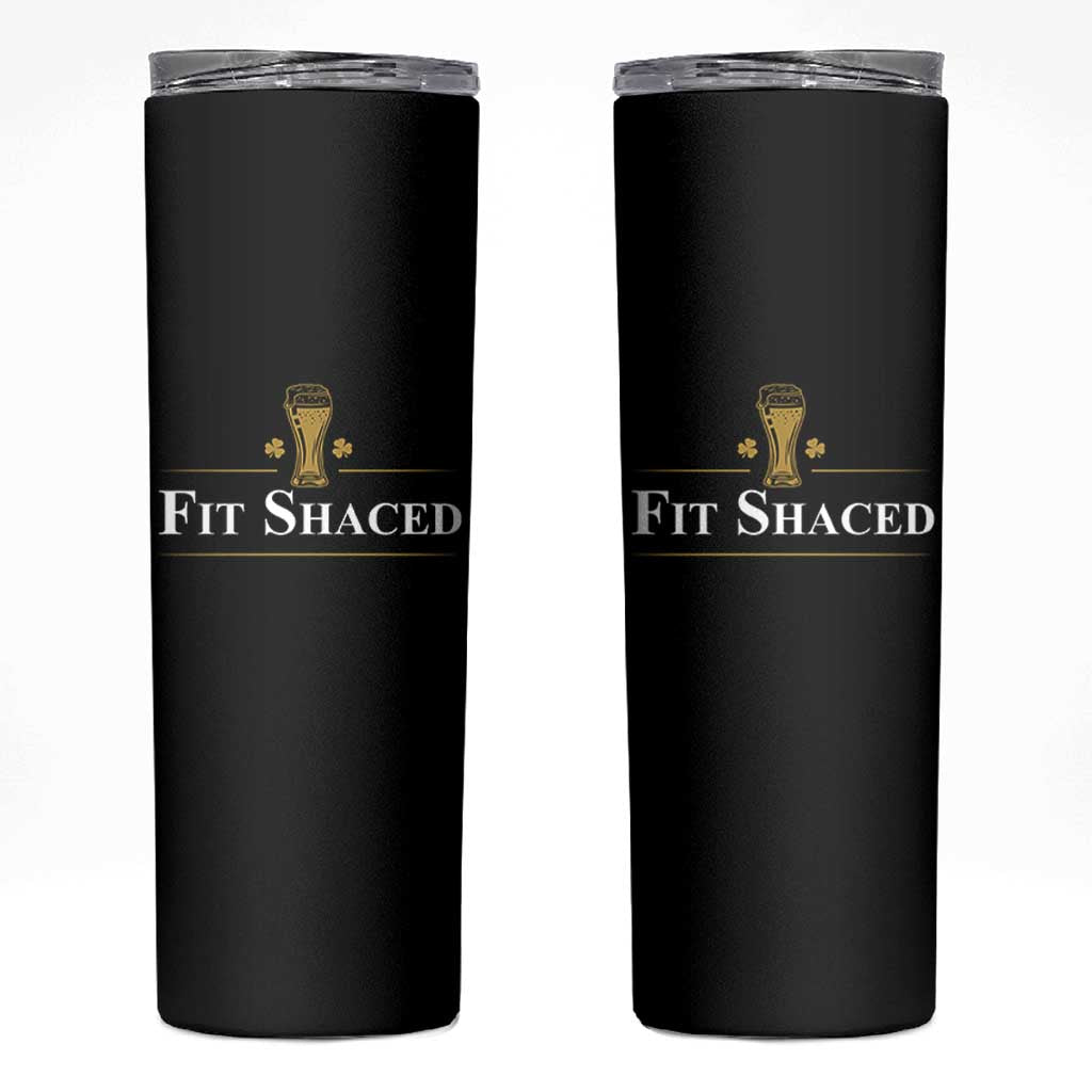 Funny St Patrick's Day Irish Beer Drinking Skinny Tumbler Fit Shaced Shamrock - Wonder Print Shop