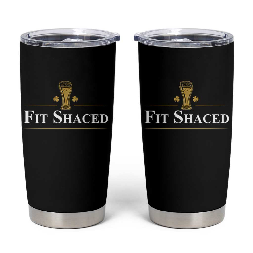 Funny St Patrick's Day Irish Beer Drinking Tumbler Cup Fit Shaced Shamrock - Wonder Print Shop