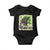 Funny St Patrick's Day Japanese Giant Monster Baby Onesie Vintage Shamrock Tsunami