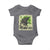 Funny St Patrick's Day Japanese Giant Monster Baby Onesie Vintage Shamrock Tsunami