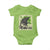 Funny St Patrick's Day Japanese Giant Monster Baby Onesie Vintage Shamrock Tsunami