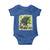 Funny St Patrick's Day Japanese Giant Monster Baby Onesie Vintage Shamrock Tsunami