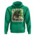 Funny St Patrick's Day Japanese Giant Monster Hoodie Vintage Shamrock Tsunami