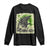 Funny St Patrick's Day Japanese Giant Monster Long Sleeve Shirt Vintage Shamrock Tsunami