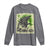 Funny St Patrick's Day Japanese Giant Monster Long Sleeve Shirt Vintage Shamrock Tsunami