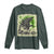 Funny St Patrick's Day Japanese Giant Monster Long Sleeve Shirt Vintage Shamrock Tsunami