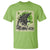 Funny St Patrick's Day Japanese Giant Monster T Shirt Vintage Shamrock Tsunami