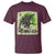 Funny St Patrick's Day Japanese Giant Monster T Shirt Vintage Shamrock Tsunami