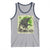 Funny St Patrick's Day Japanese Giant Monster Tank Top Vintage Shamrock Tsunami