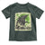 Funny St Patrick's Day Japanese Giant Monster Toddler T Shirt Vintage Shamrock Tsunami