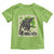 Funny St Patrick's Day Japanese Giant Monster Toddler T Shirt Vintage Shamrock Tsunami
