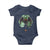 Funny St Patrick's Day Mothman Cryptid Creature Shamrock Baby Onesie