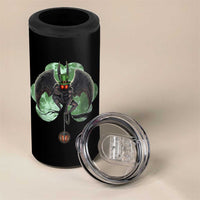 Funny St Patrick's Day Mothman Cryptid Creature Shamrock 4 in 1 Can Cooler Tumbler