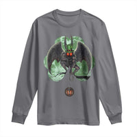 Funny St Patrick's Day Mothman Cryptid Creature Shamrock Long Sleeve Shirt
