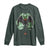 Funny St Patrick's Day Mothman Cryptid Creature Shamrock Long Sleeve Shirt