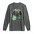 Funny St Patrick's Day Mothman Cryptid Creature Shamrock Long Sleeve Shirt