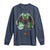 Funny St Patrick's Day Mothman Cryptid Creature Shamrock Long Sleeve Shirt
